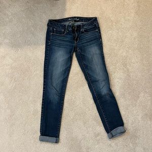 American Eagle skinny jeans 6 long low rise